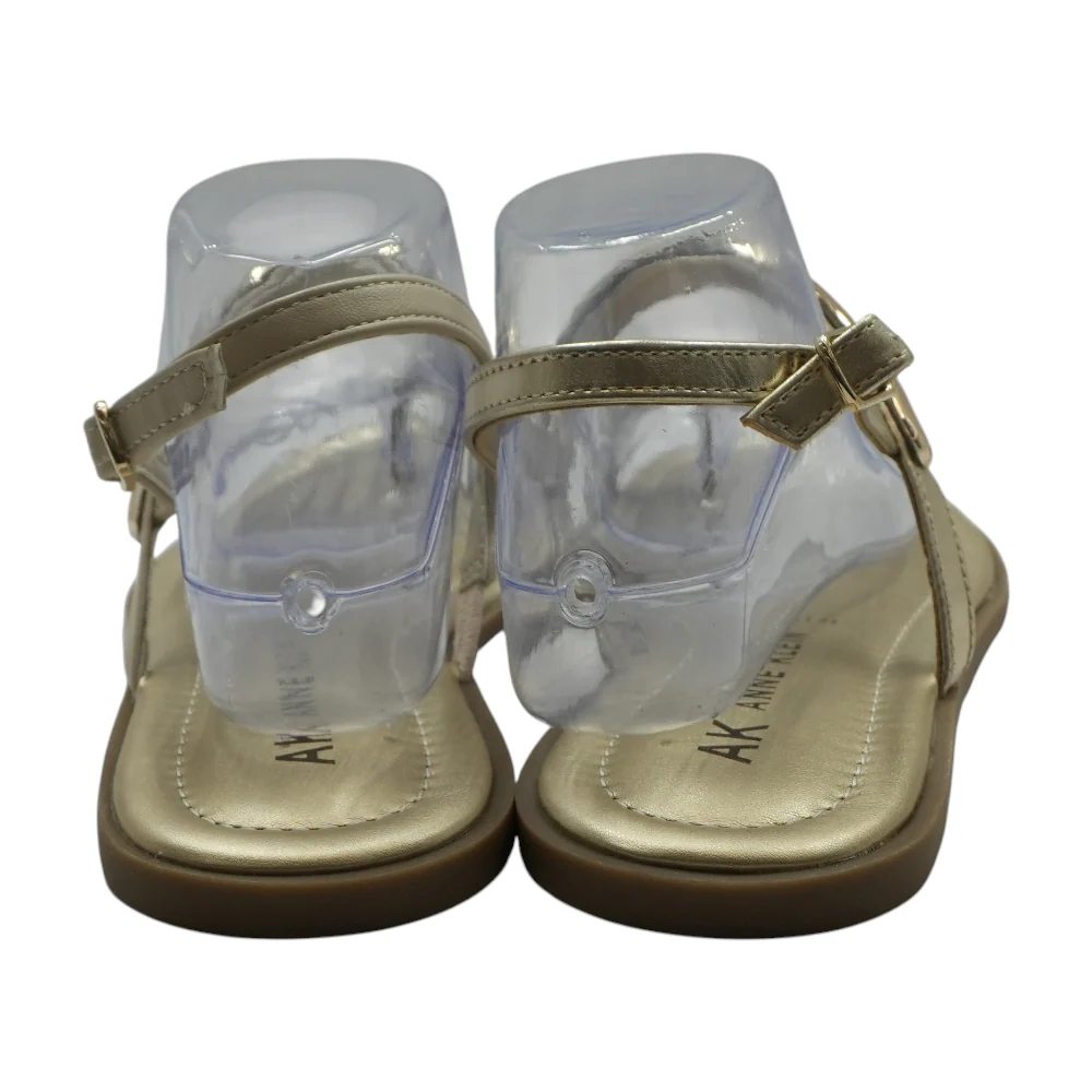 Gold Flat Sandals - Image 2