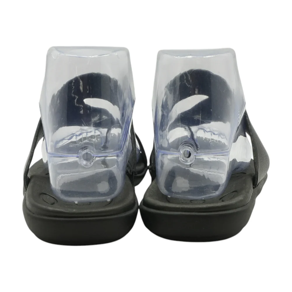 Black Flat Sandals - Image 2