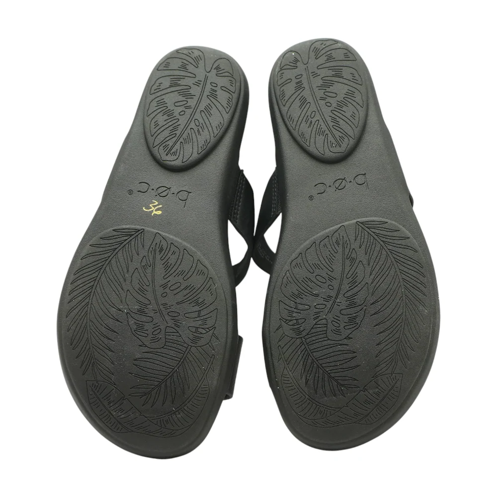 Black Flat Sandals - Image 3