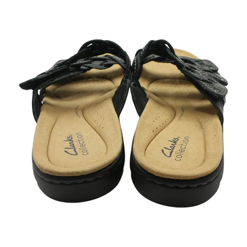 Black Flat Sandals - Image 2