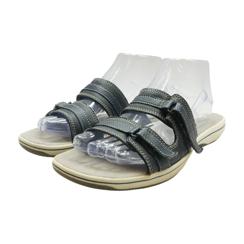 Navy Flat Sandals