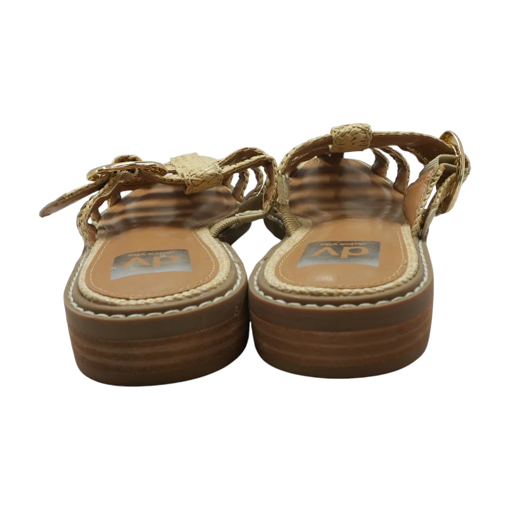 Tan Flat Sandals - Image 2