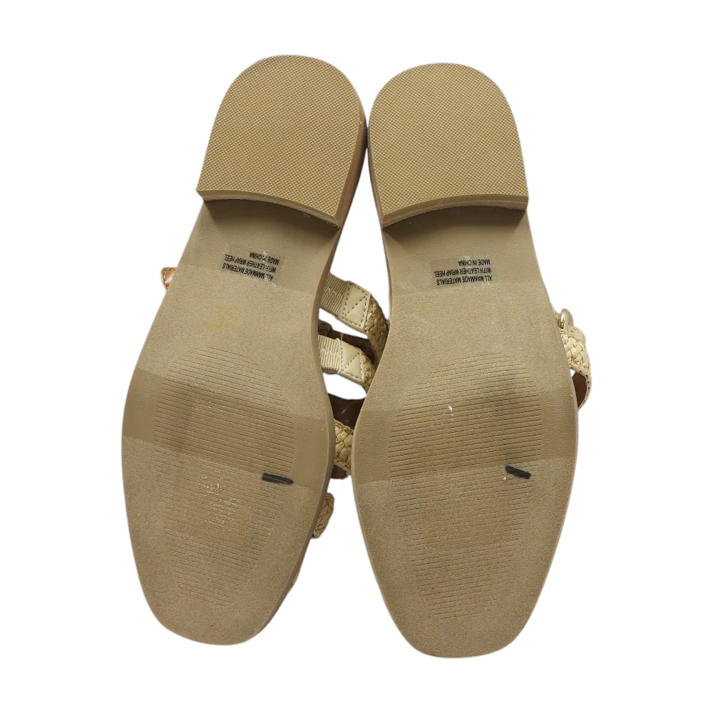 Tan Flat Sandals - Image 3