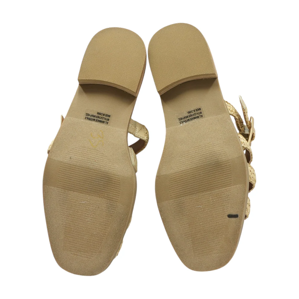 Tan Flat Sandals - Image 3