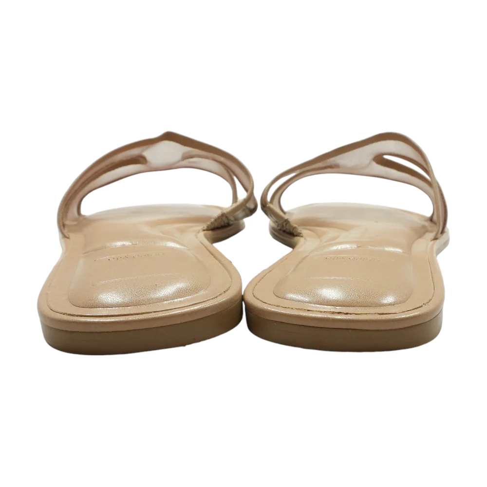Tan Flat Sandals - Image 2