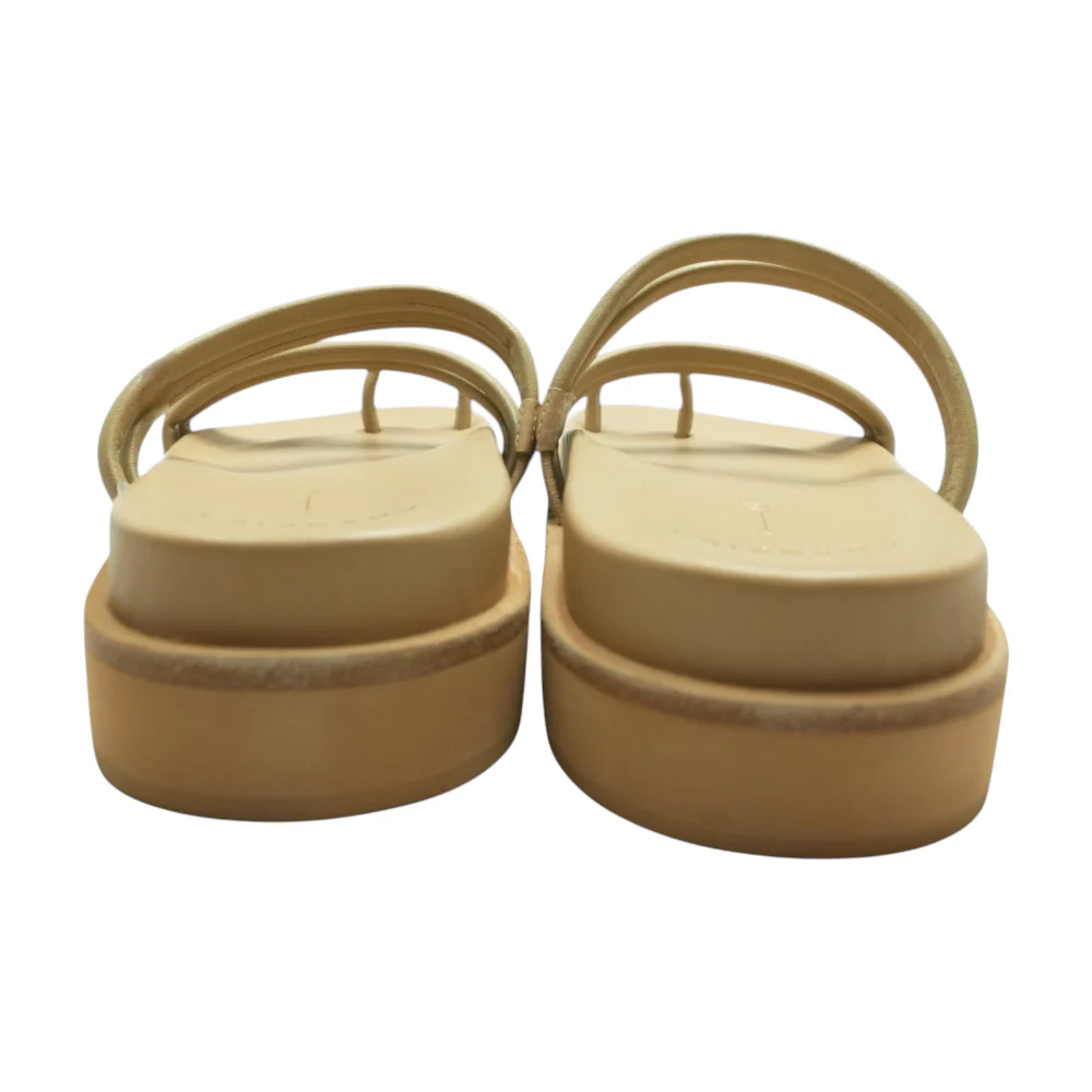 Beige Flat Sandals - Image 2
