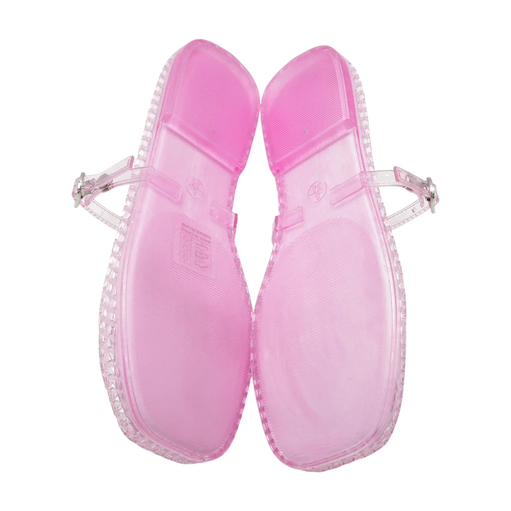 Pink Flat Sandals - Image 3