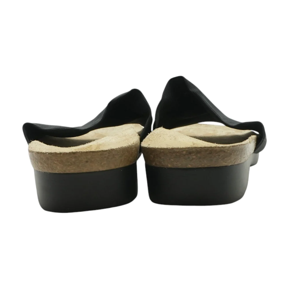 Black Flat Sandals - Image 2