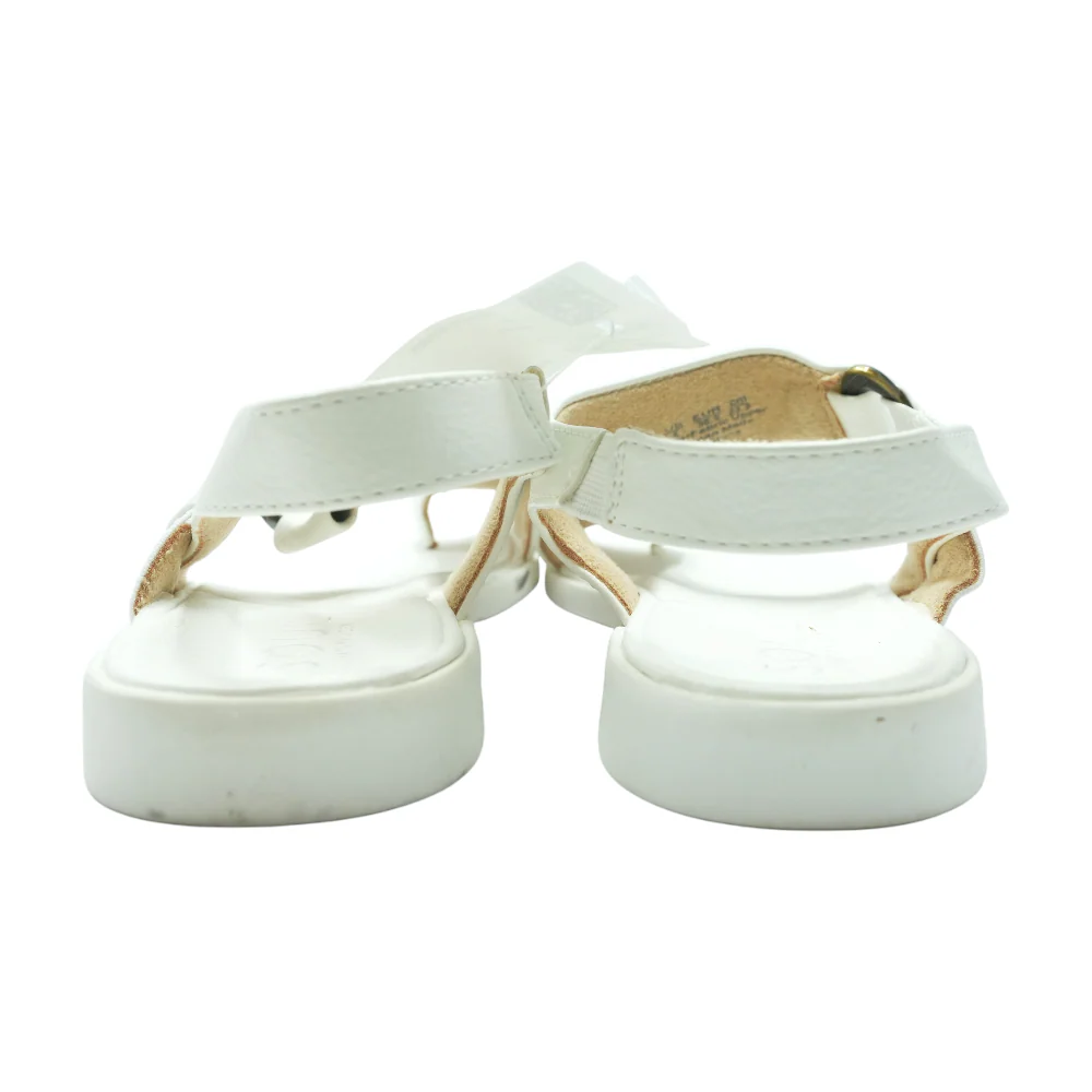 White Flat Sandals - Image 2