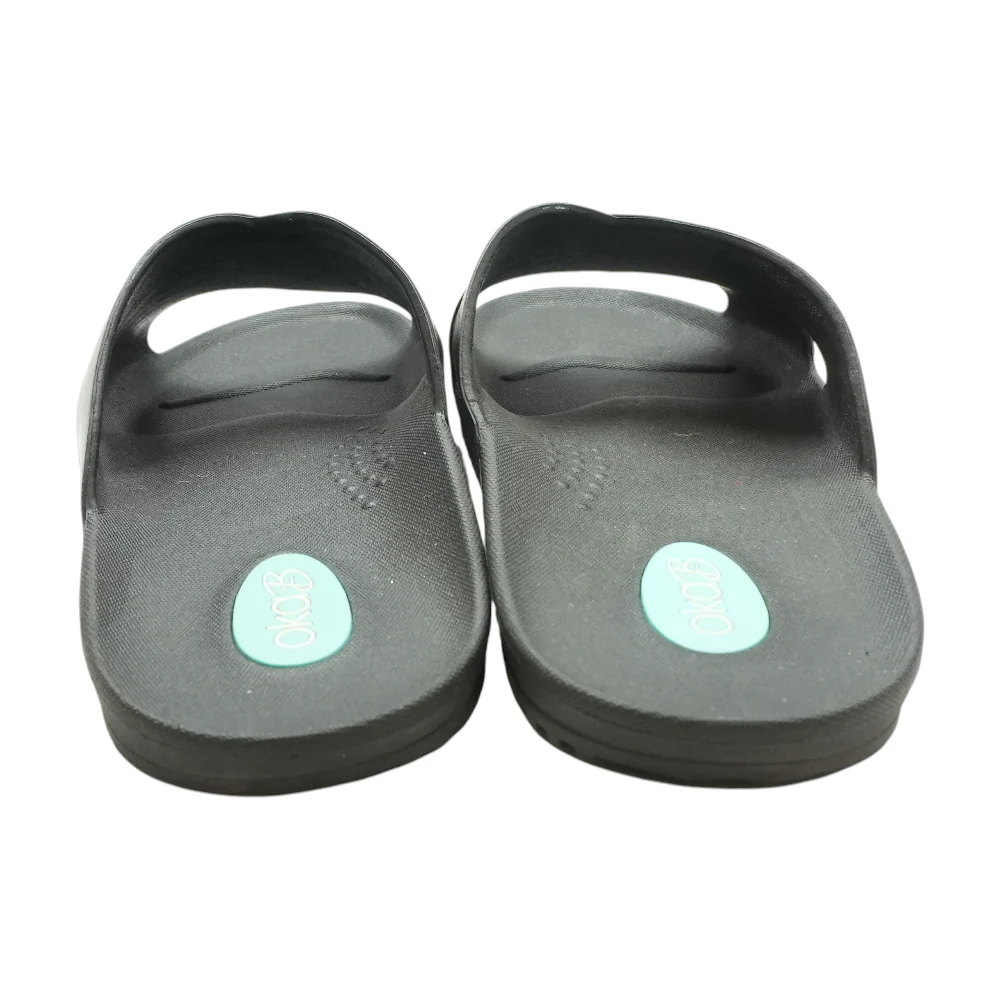 Black Flat Sandals - Image 2
