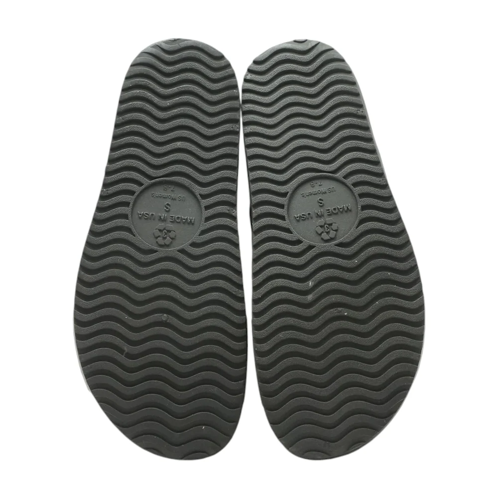 Black Flat Sandals - Image 3