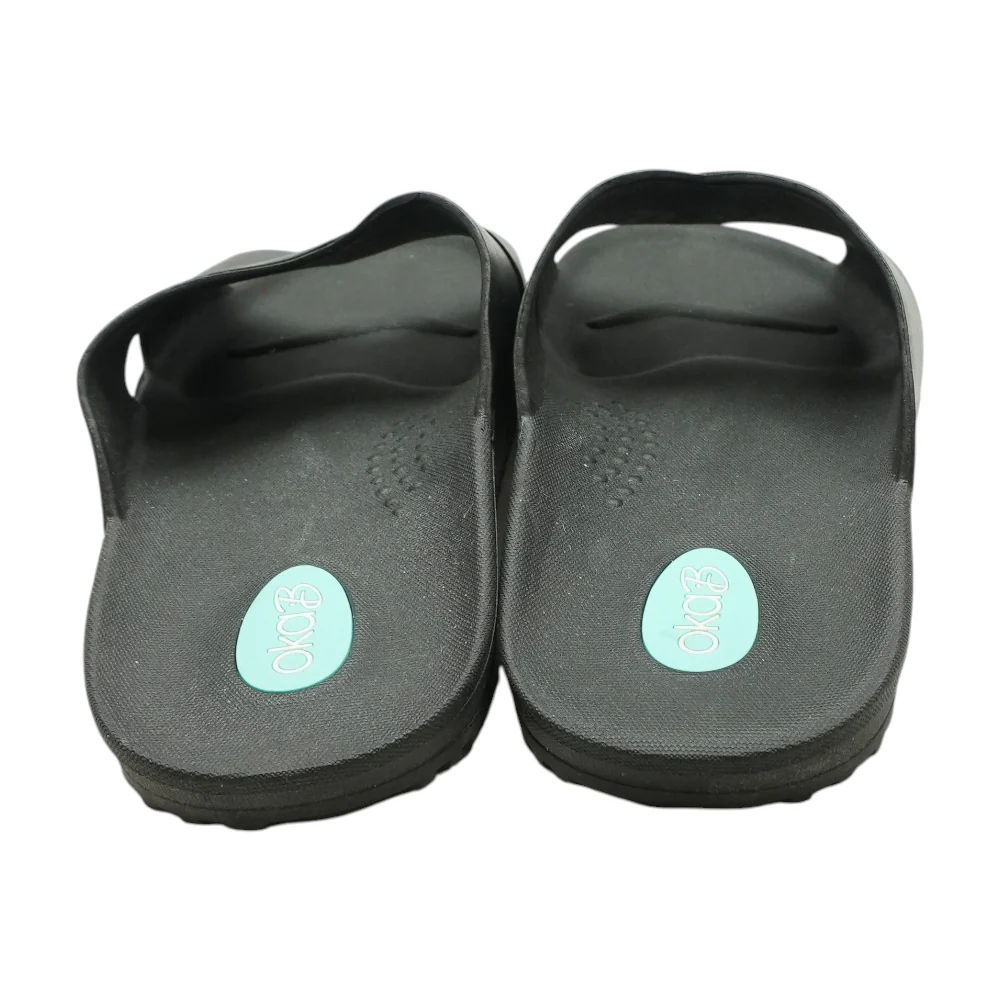 Black Flat Sandals - Image 2
