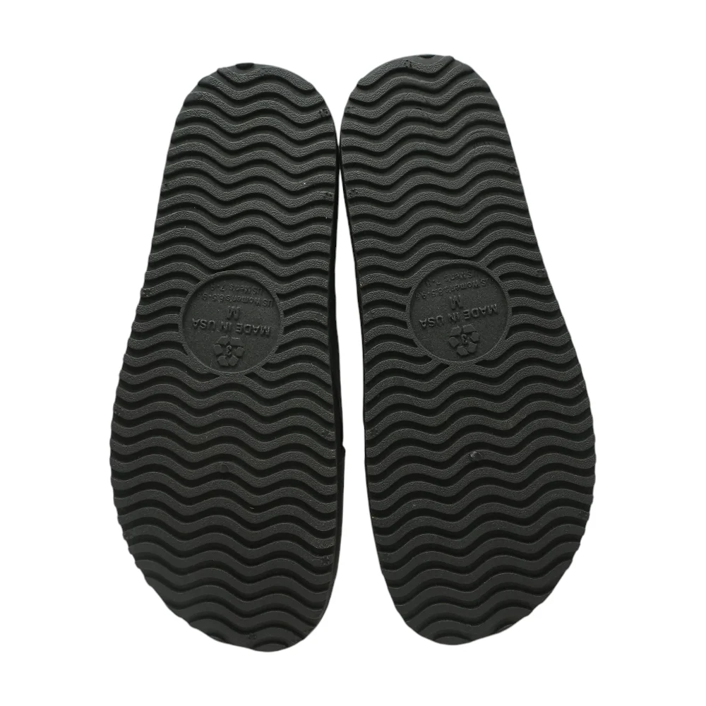Black Flat Sandals - Image 3