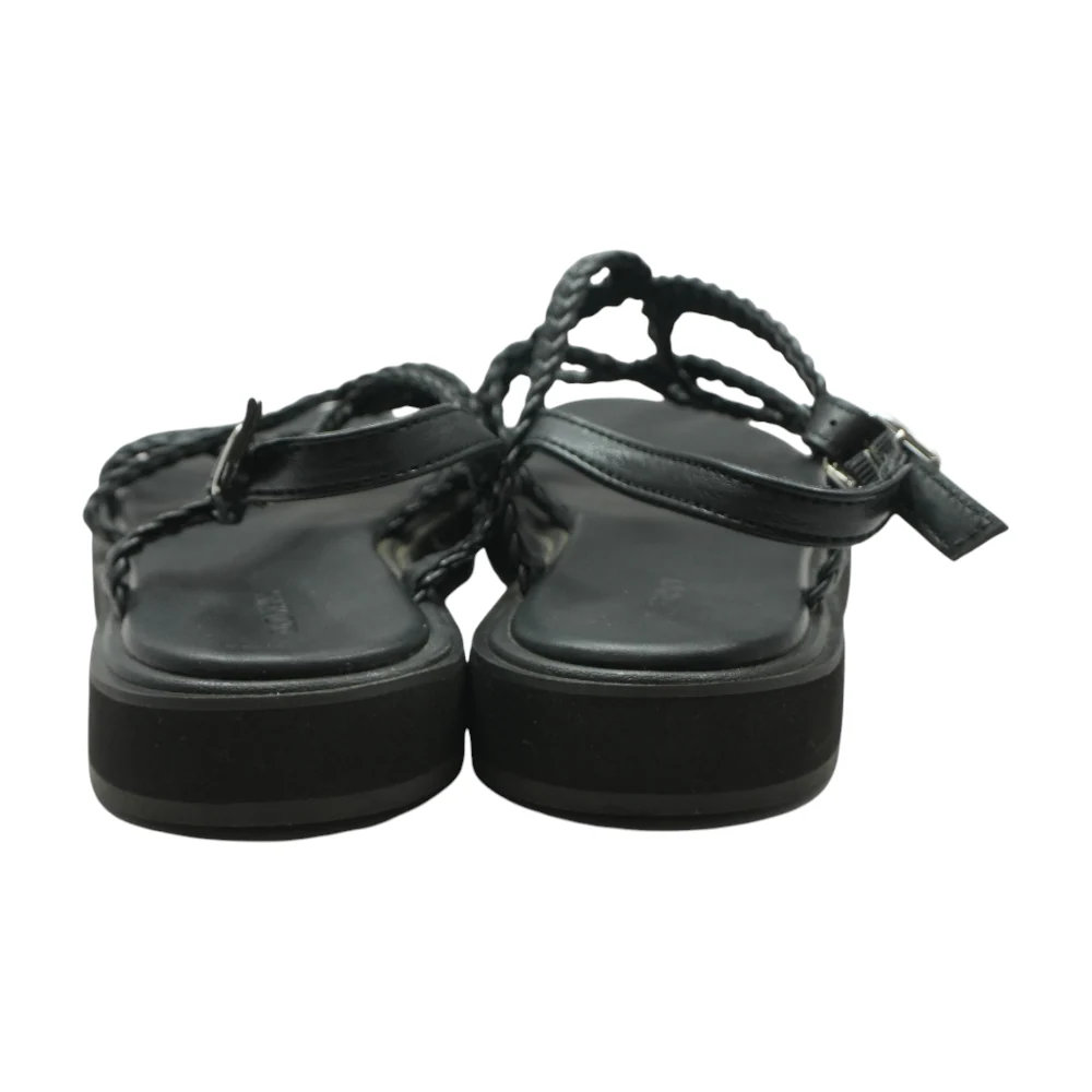 Black Flat Sandals - Image 2