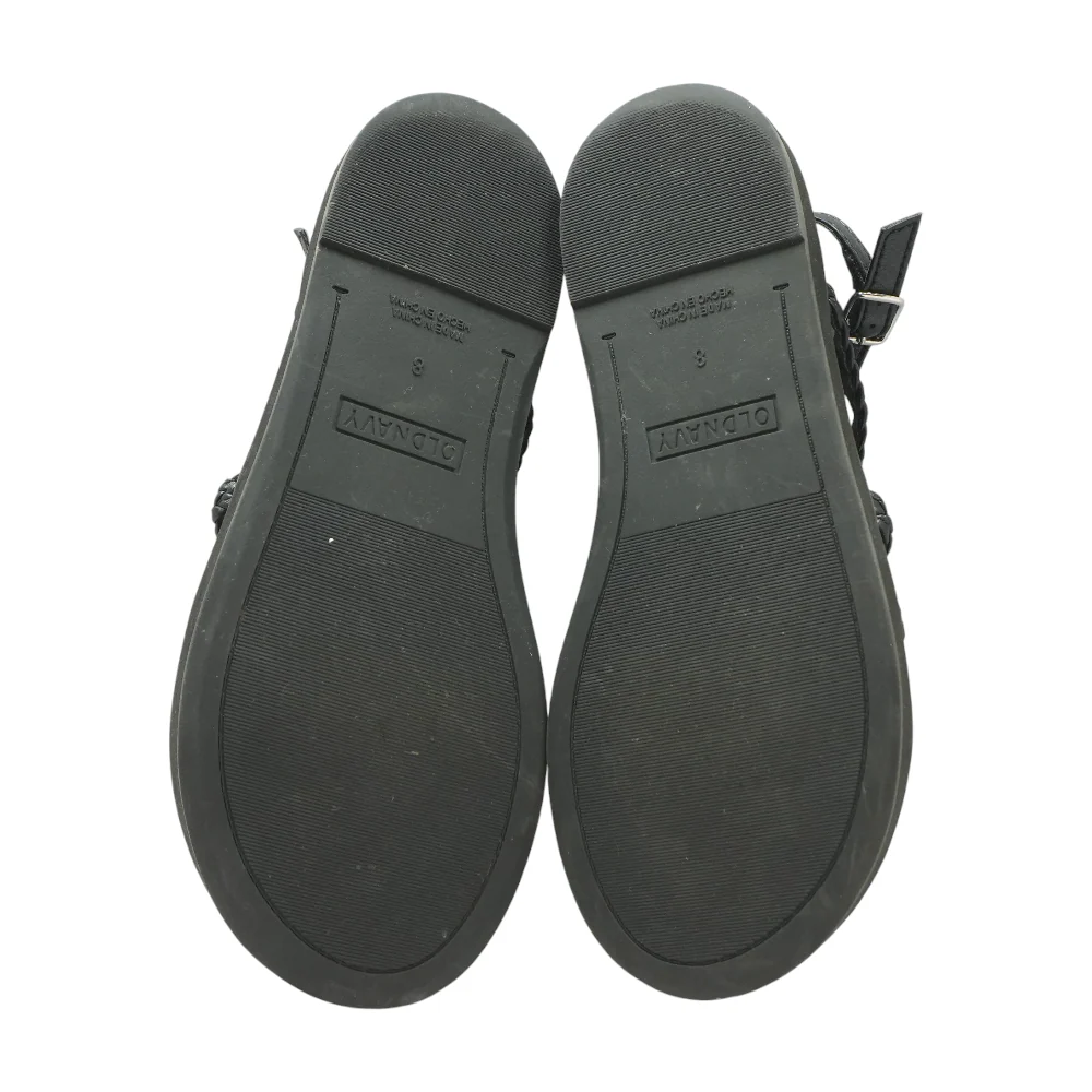 Black Flat Sandals - Image 3