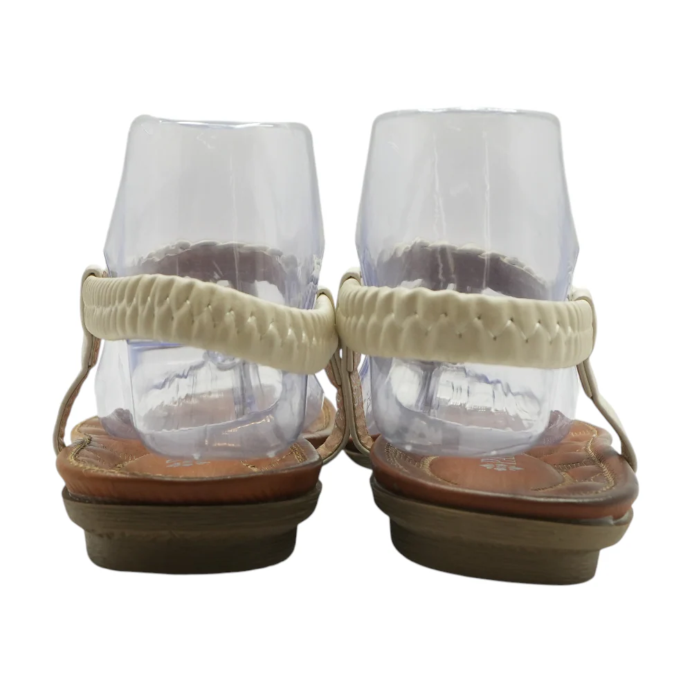 Beige Flat Sandals - Image 2
