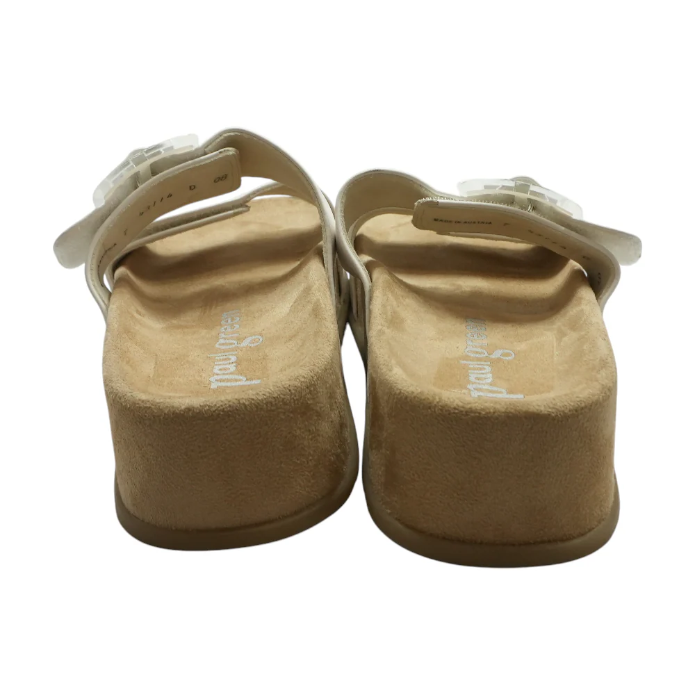 White Flat Sandals - Image 2