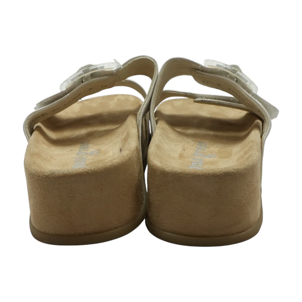 White Flat Sandals - Image 2