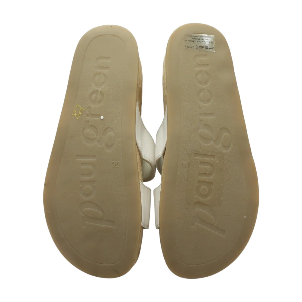 White Flat Sandals - Image 3