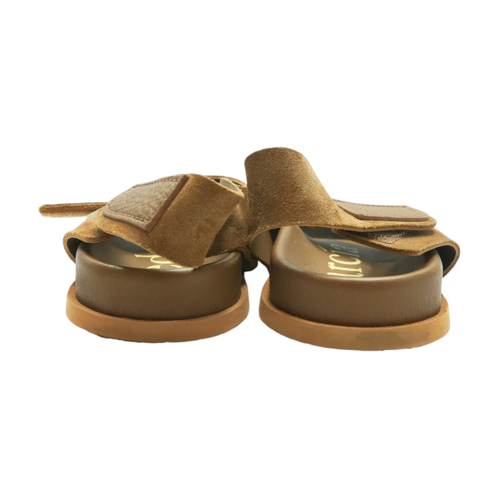 Brown Flat Sandals - Image 2