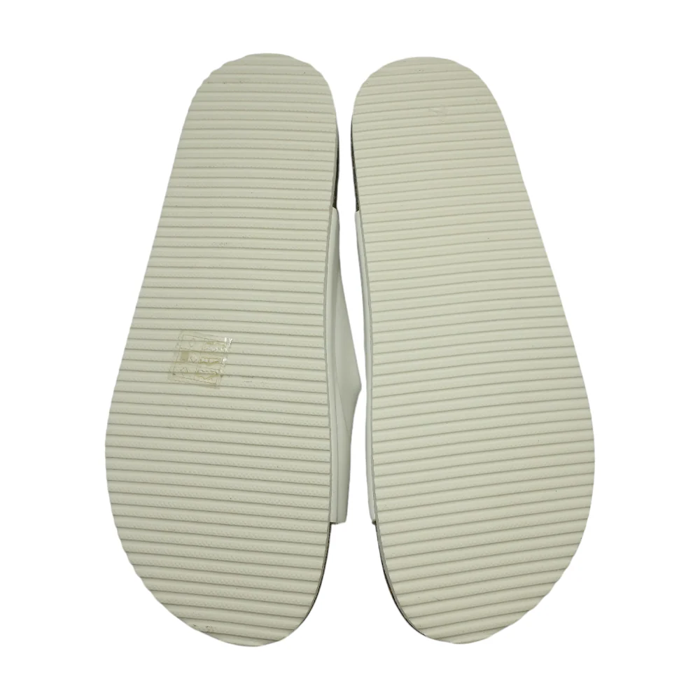 White Flat Sandals - Image 3