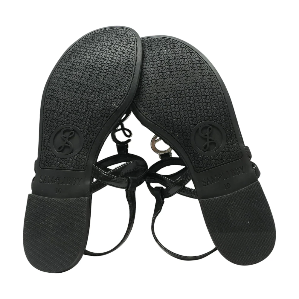 Black Flat Sandals - Image 3
