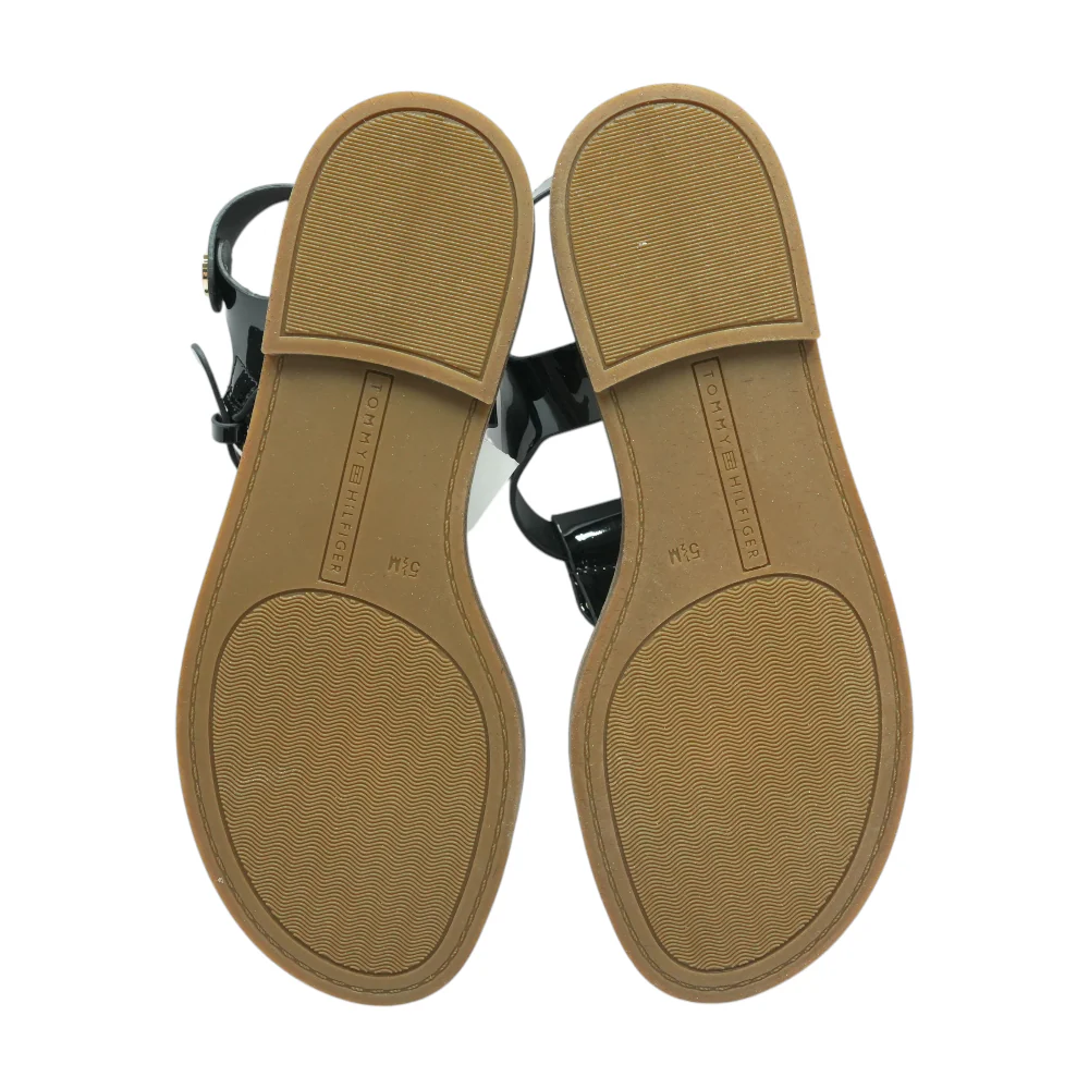 Black Flat Sandals - Image 3