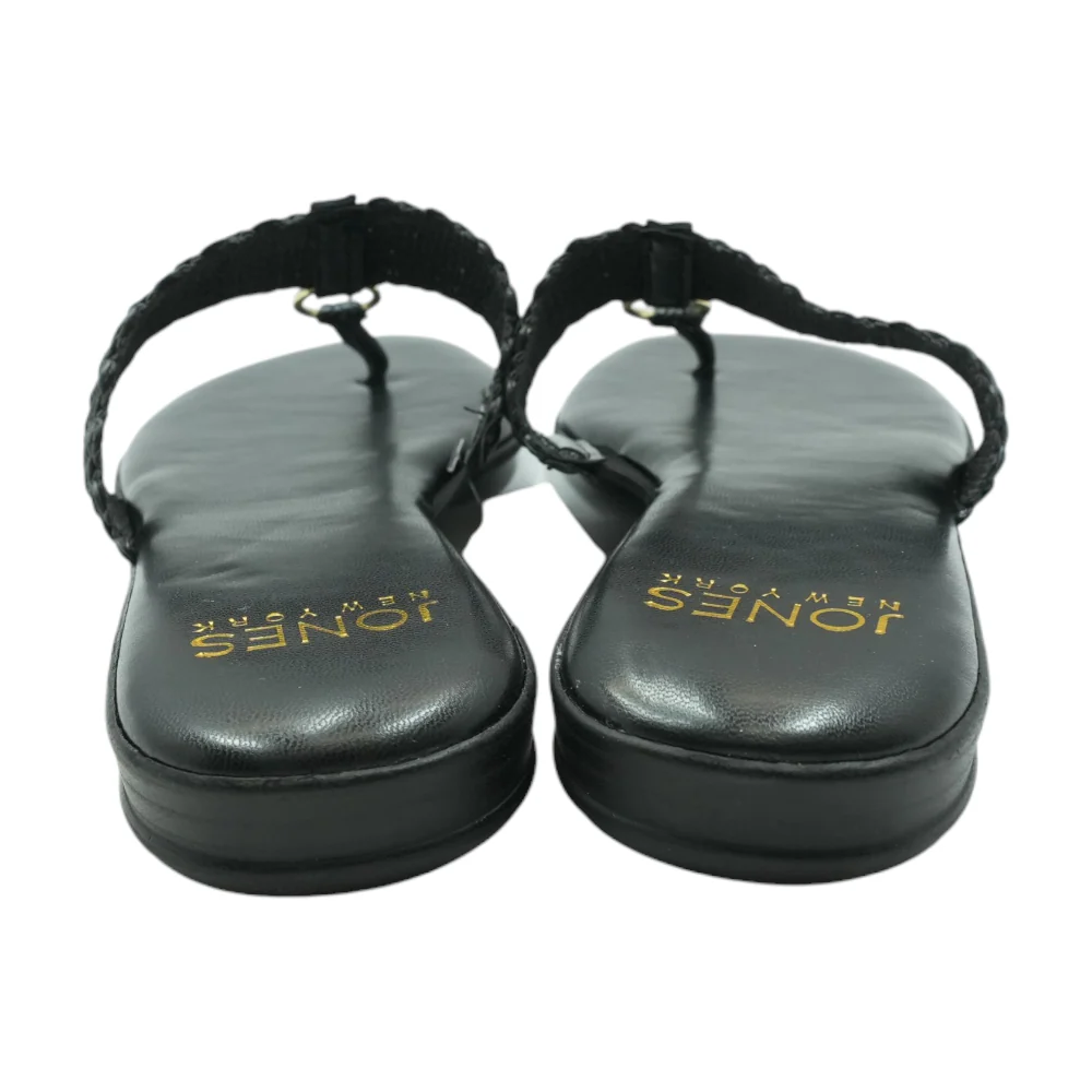 Black Flat Sandals - Image 2