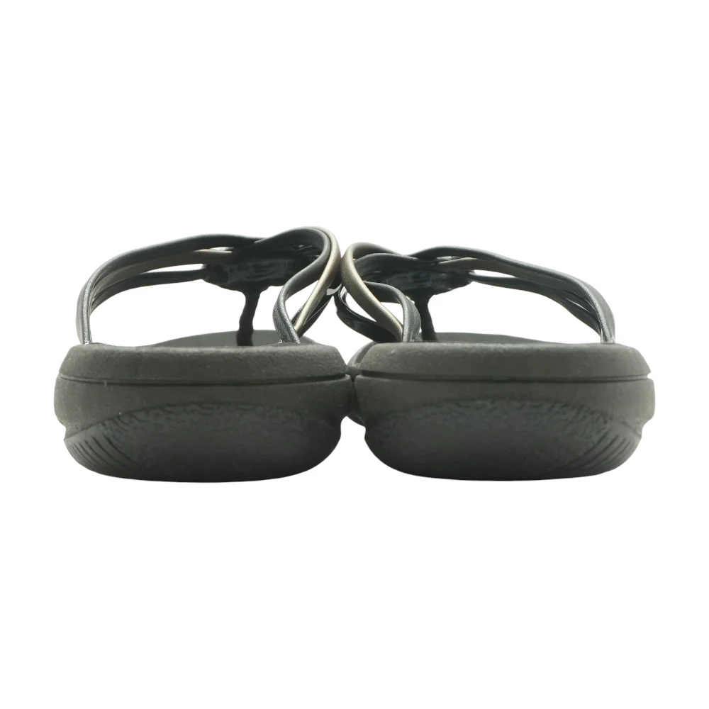 Black Flat Sandals - Image 2