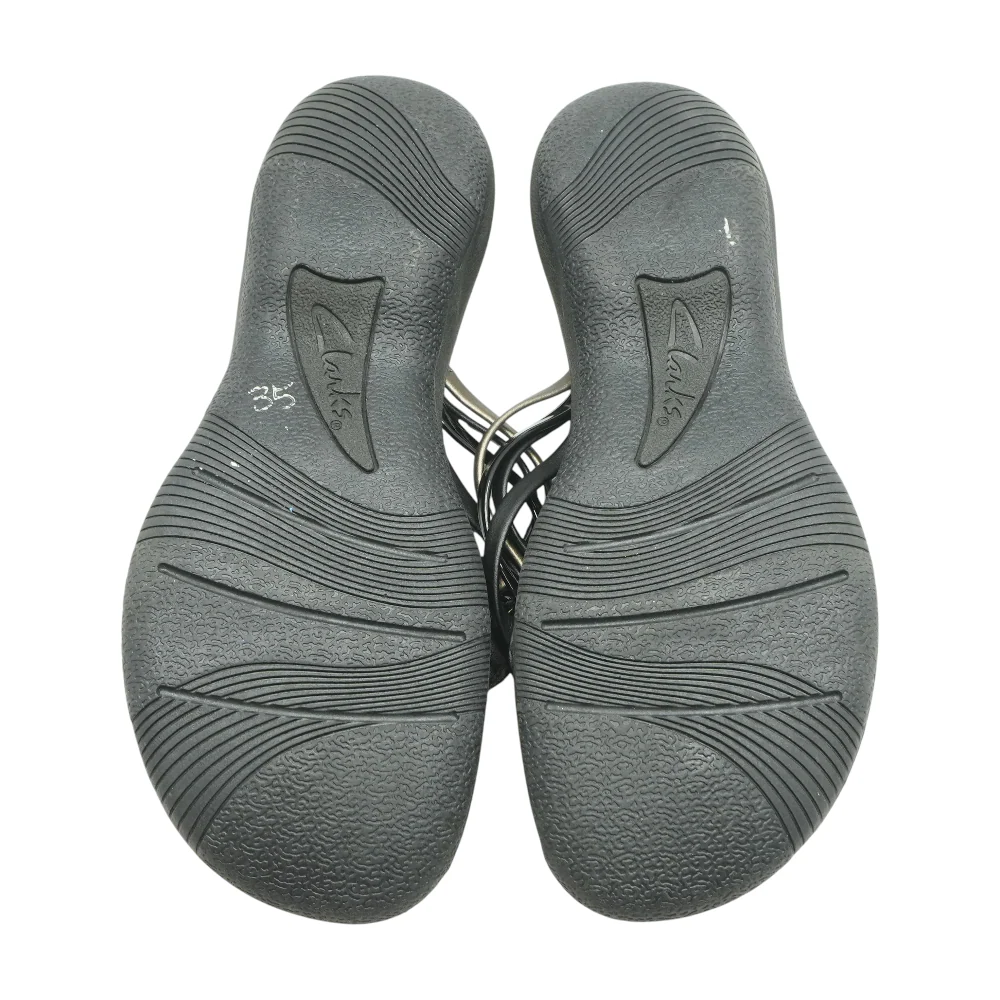 Black Flat Sandals - Image 3