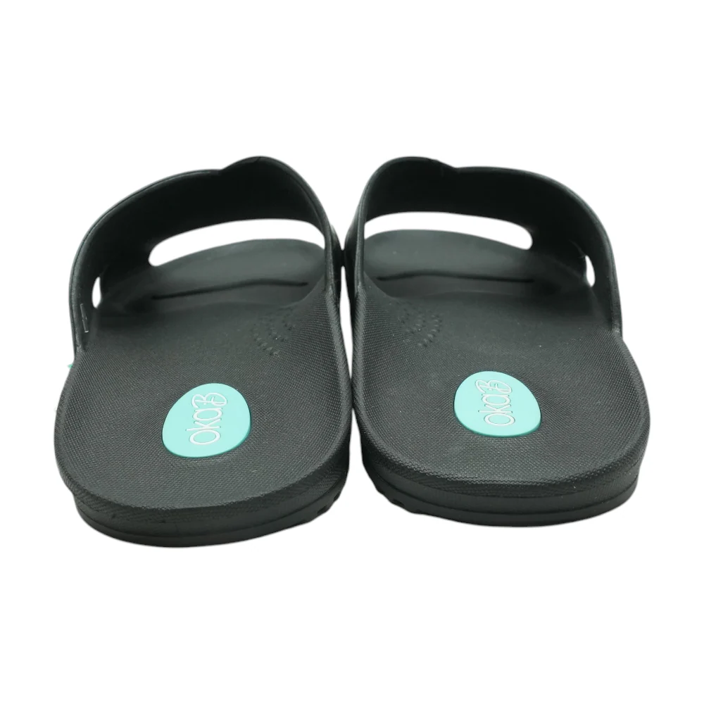 Black Flat Sandals - Image 2