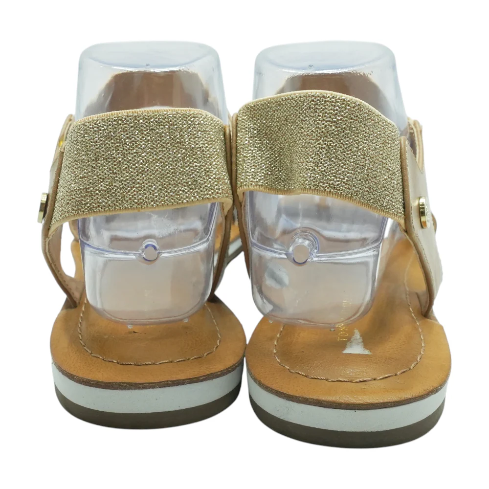 Tan Flat Sandals - Image 2