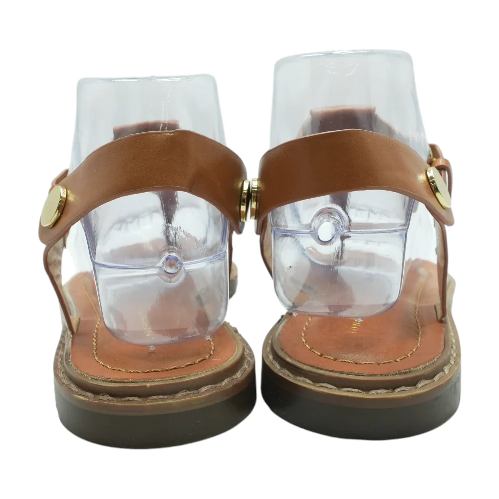 Brown Flat Sandals - Image 2