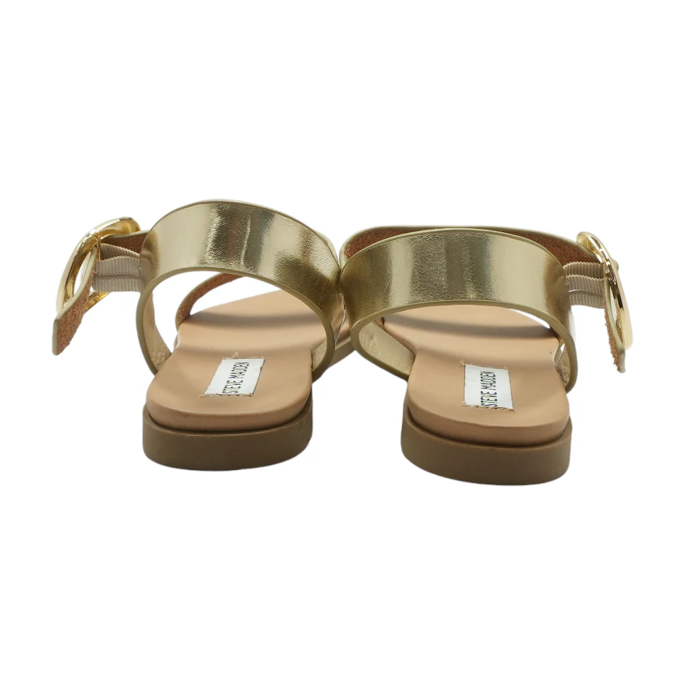 Gold Flat Sandals - Image 2