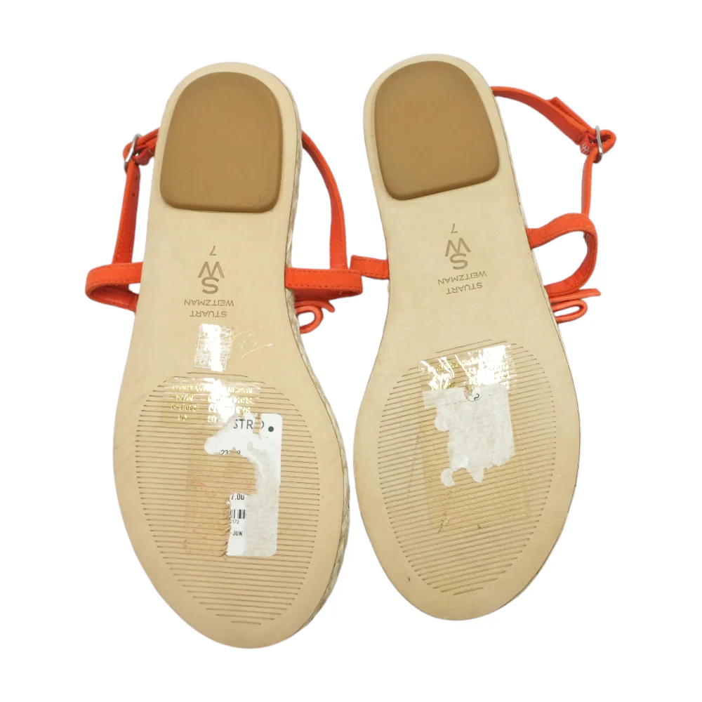 Orange Flat Sandals - Image 3