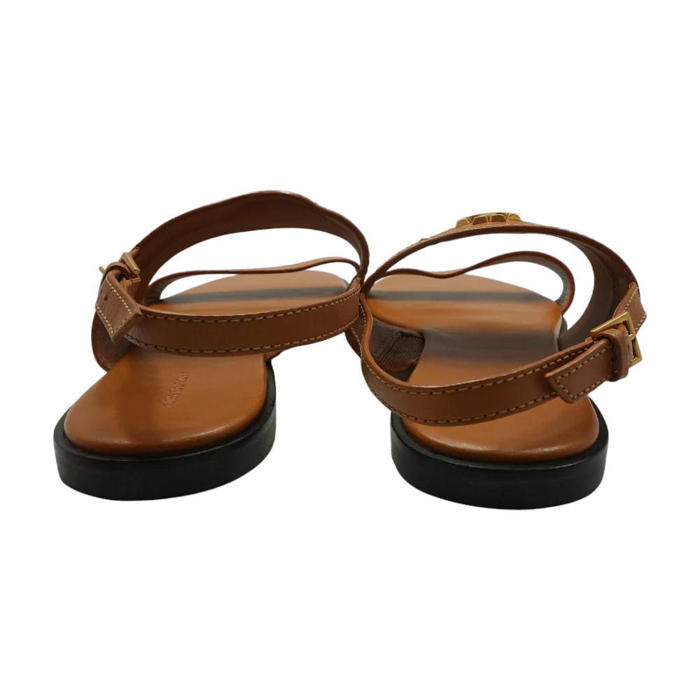Brown Flat Sandals - Image 2