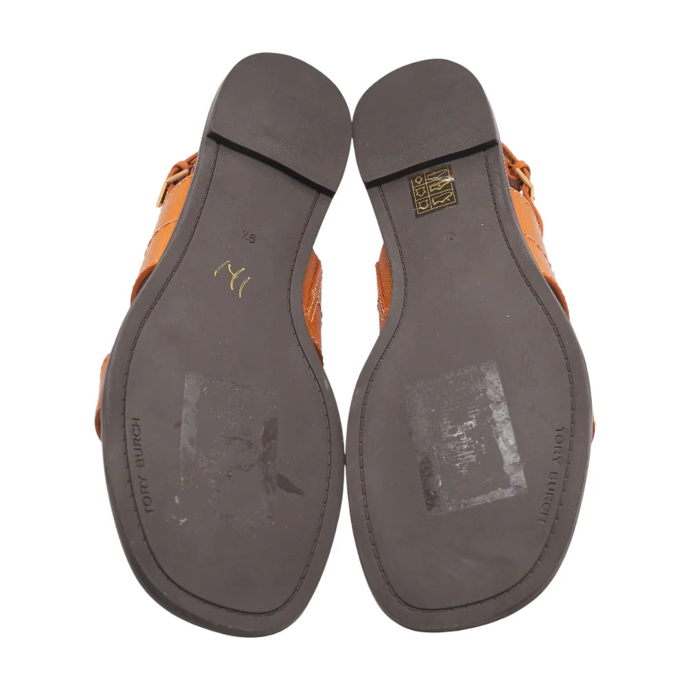Tan Flat Sandals - Image 3