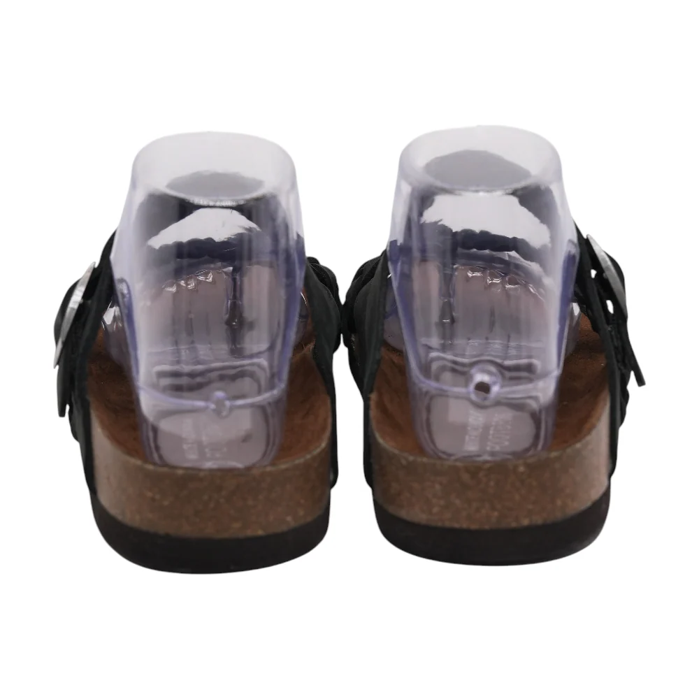 Black Flat Sandals - Image 2