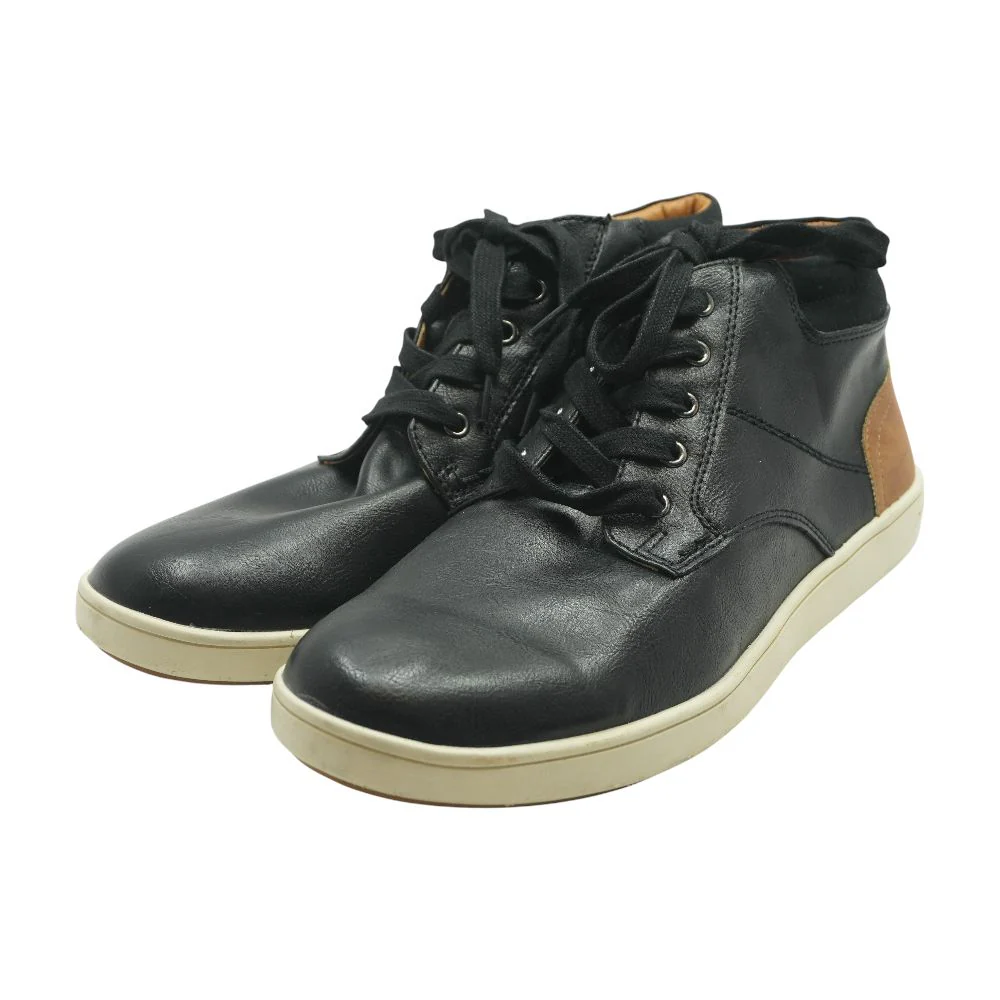 Fray Black High Top Athletic Shoes - Image 2