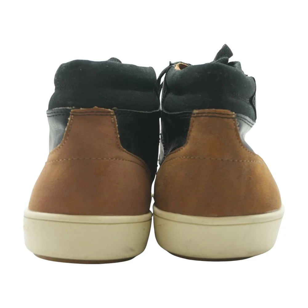 Fray Black High Top Athletic Shoes - Image 4