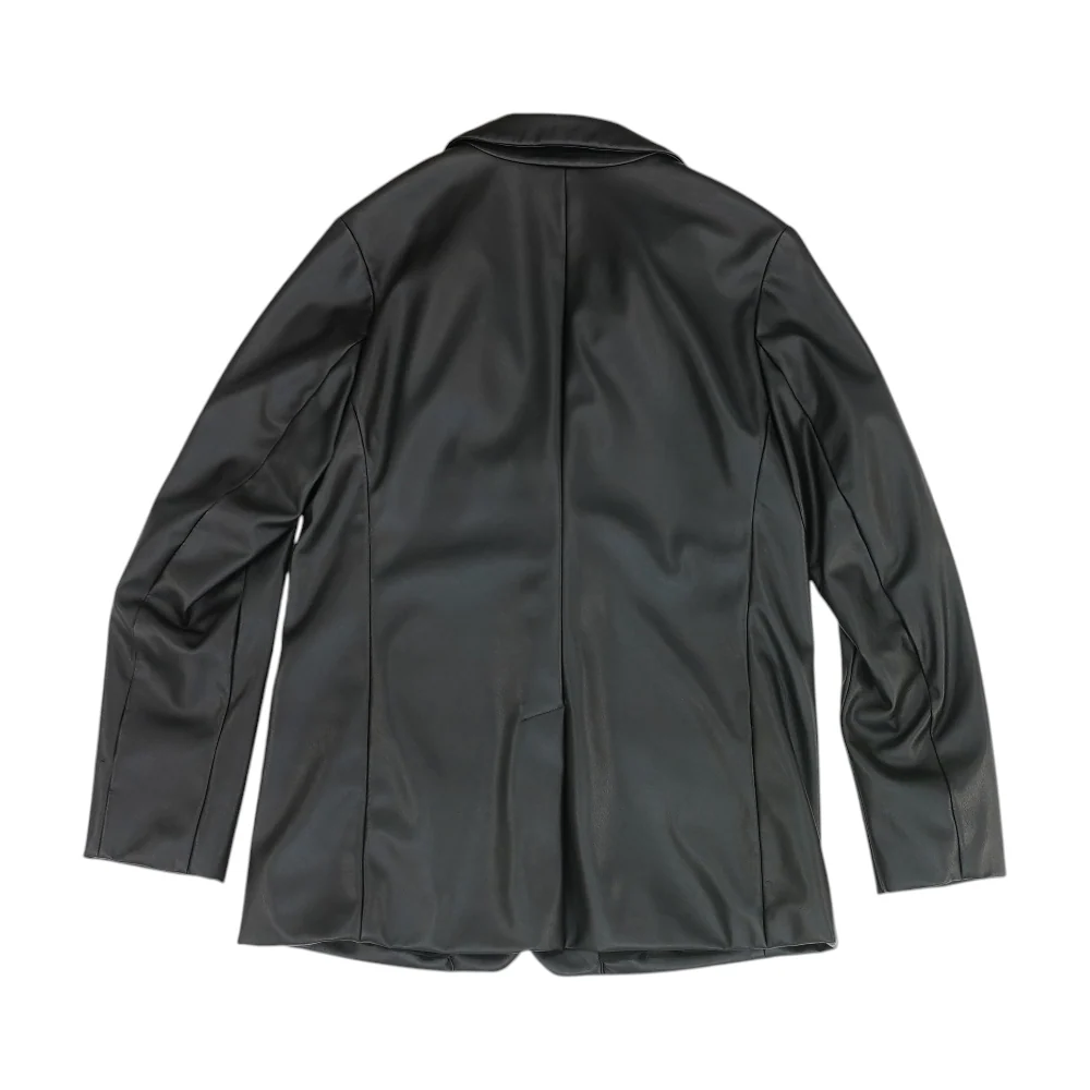Black Solid Blazer - Image 2