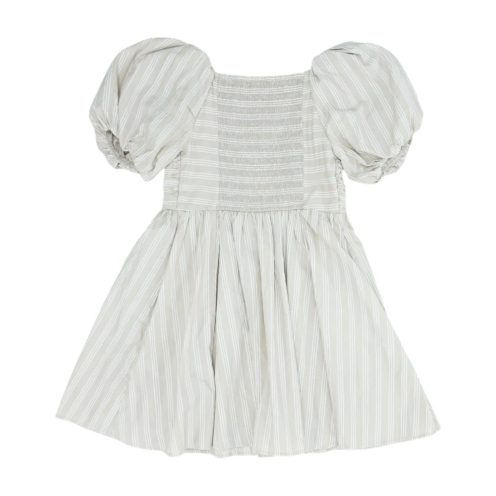 Beige Striped Dress - Image 2