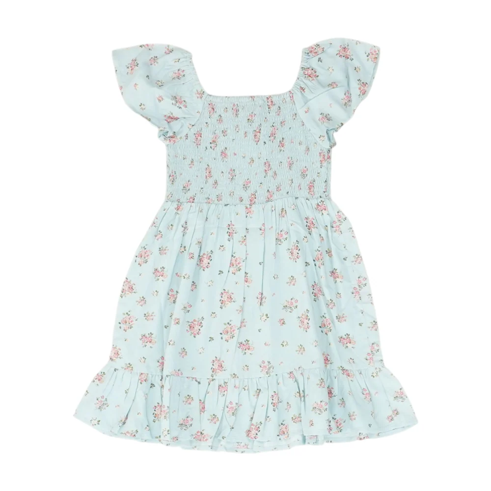 Blue Floral Dress - Image 2
