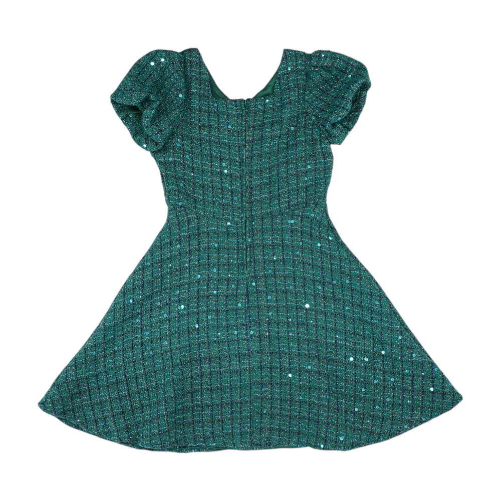 Green Plaid Dress - Image 2