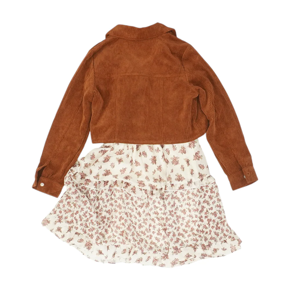 Beige Floral Dress - Image 2