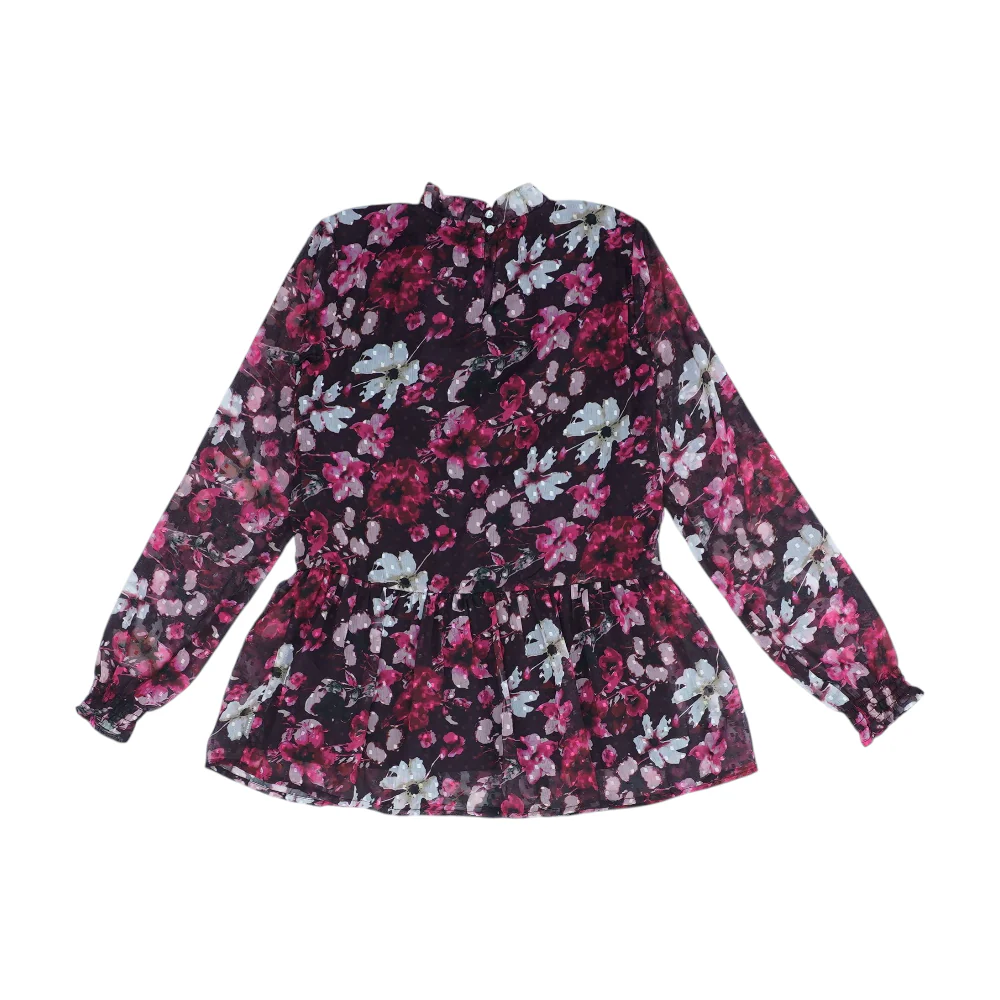Pink Floral Blouse - Image 2