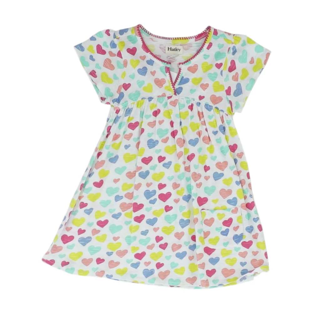 White Hearts Dress