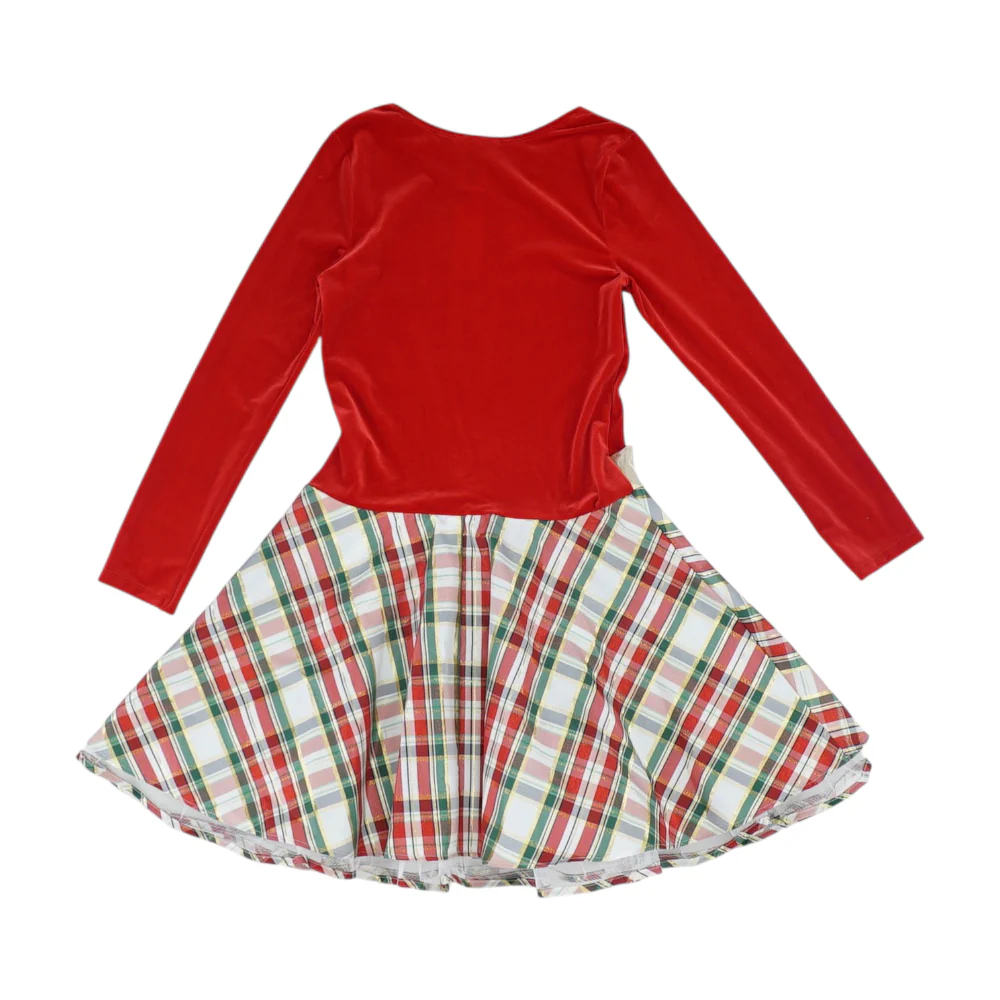 Red Plaid Dress - Image 2