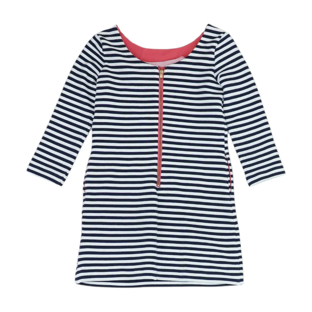 Navy Striped Dress - Image 2