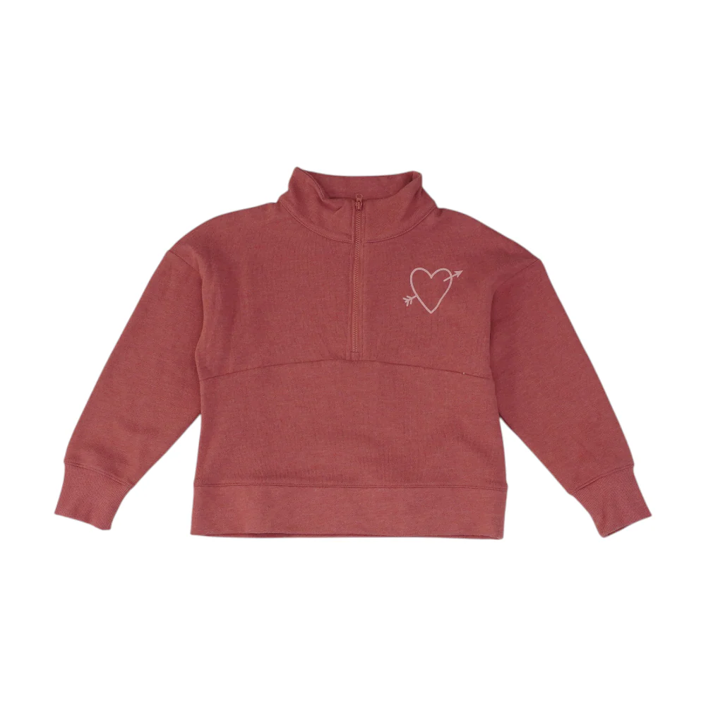 Pink 1/4 Zip Pullover